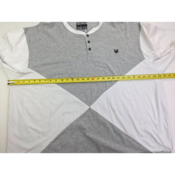 Zoo Your Unbreakable Size 4XLT Mens Triangle White Gray Colorblack Logo Henley - Picture 3 of 10